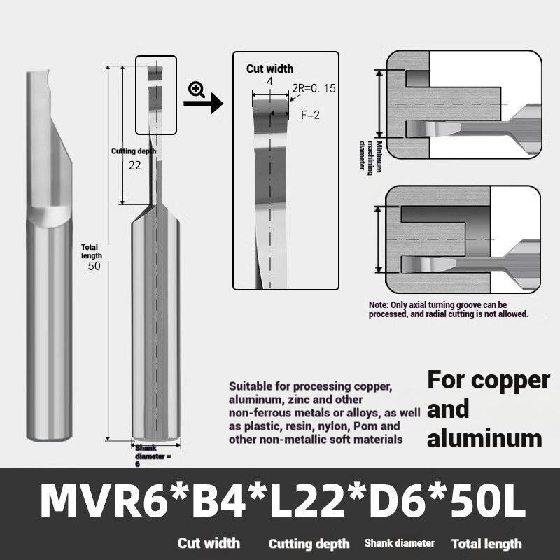1139-MVR tungsten steel alloy large depth of cut groove cutter stainless steel, copper and aluminum with small hole coating boring cutter anti-vibration face groove cutter Shandong Denso Pricision Tools Co.,Ltd.